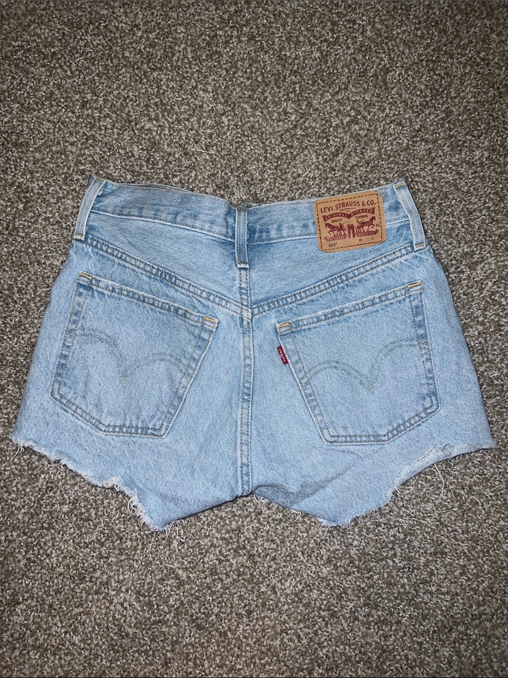 Levi's 501 Light Wash Denim Shorts